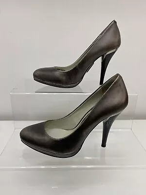 Miss Sixty Pewter Metallic  High Heels Uk 4 • £25