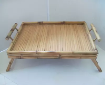 Vintage Bamboo Breakfast Tray • $99