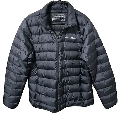 Eddie Bauer Men's CirrusLite Down Jacket Dark Smoke Heather Size L • $45.99