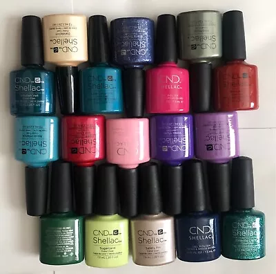 £12.99 • Buy CND Shellac Gel Nail Polish Genuine - CHOOSE SHADE -7.3ml + FREE POST