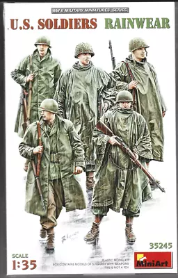 MiniArt WWII US Soldiers In Rainwear Figures 1/35 245  (103)  ST • $17.59