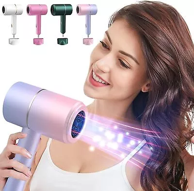 Professional Hair Dryer Travel Hairdryer With Diffuser Salon Blow Dryer Home • £8.49