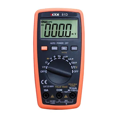 VICTOR 81D 3 3/4 Burn-proof High-precision Digital Multimeter Electrical Meter # • $33.98