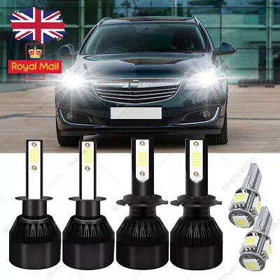 For Vauxhall Insignia 2008-2016 Upgrade COB Car LED Headlight + Side Light Bulbs • £29.99