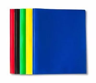 Plastic Folders With Prongs 9 3/8  X 11 3/8  2 Pocket 5 Ct - Up & Up™  5 Color • $9.45