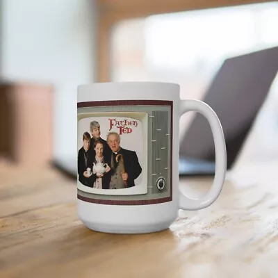 FATHER TED TV Show Tv Retro Design Ceramic Mug 15oz Extra Large  • £21.22