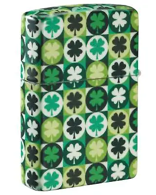 Lighter Windproof Collectable Zippo Clover Print All Over 46015 Clover • $224.39