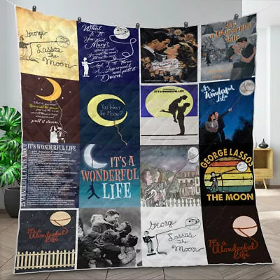 It’s A Wonderful Life Blanket James Stewart Quilt The Greatest Gift Books • $59.95