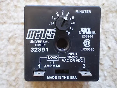 Mars Universal Solid State Delay Timer 32391  19-240 Vac Or Vdc 1.5 Amp Max Load • $7