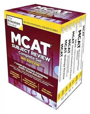The Princeton Review MCAT Subject Review Complete Box Set 3rd Edition: 7 Co... • $44.39