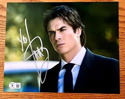 Ian Somerhalder Hot Vampire Diaries Damon Salvatore Signed 8x10 Photo Beckett C • $119.99