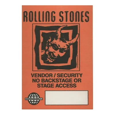 Rolling Stones 1994 Voodoo Lounge Concert Tour Vendor Backstage Pass • $19.61