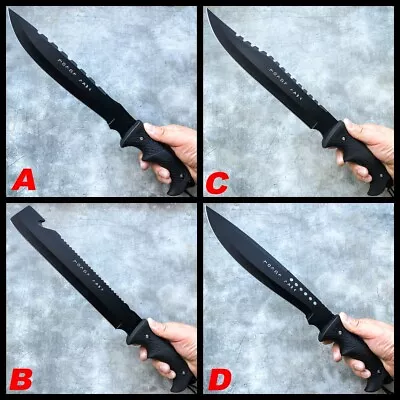 16  Military Tactical BOWIE Fixed Blade MOLON LABE Hunting Machete Sword Knife • $16.10