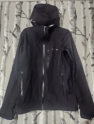 Patagonia Men Stretch Rainshadow Jacket Medium Black Windbreaker Waterproof Hood • $100