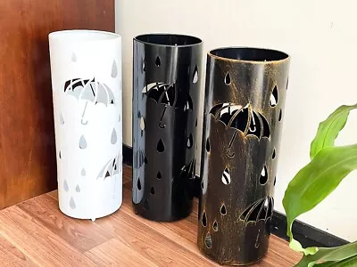 Quality Metal Umbrella Holder Stand Cut Out Raindrops Pattern 50x18x18cm@3 Color • $58