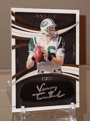 2021 Immaculate Eye Black Vinny Testaverde Auto Autograph Silver #29/99 JETS QB! • $0.99