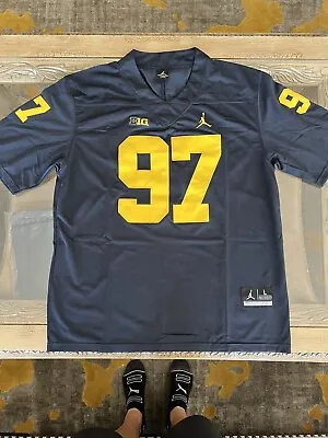 Aiden Hutchinson Jersey Mens Large Michigan Wolverines Lions • $54