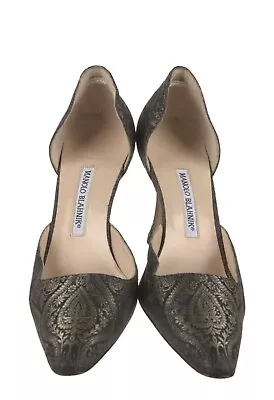 Manolo Blahnik Nylon D'Orsay Pumps 39.5 • $200