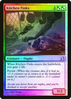 $2.35 • Buy Kitchen Finks FOIL Modern Masters NM White Green Uncommon MAGIC CARD ABUGames