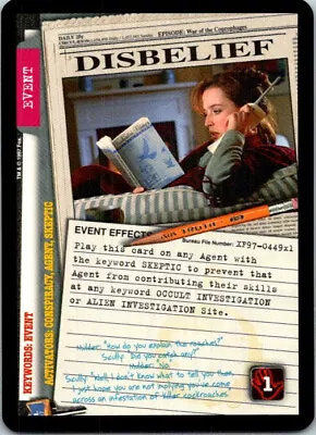 X-Files 101361 CCG Disbelief  • $0.99