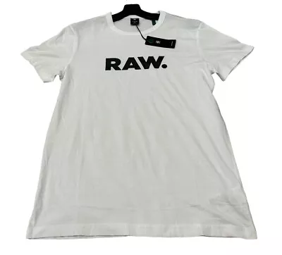 NEW G-Star Raw Men's Holorn Short-Sleeve Logo T-Shirt White Size X-Large XL NWT • $20.99