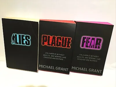 Michael Grant 3 Books Gone Series Paperback Book Bundle - LIES PLAGUE + FEAR • £6.50