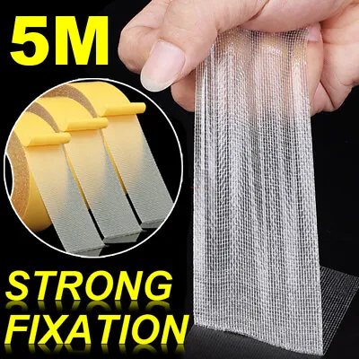 3 Pack Strong Adhesive Double-sided Gauze Fiber Mesh TapeWaterproof Tape 15ft • $8.99