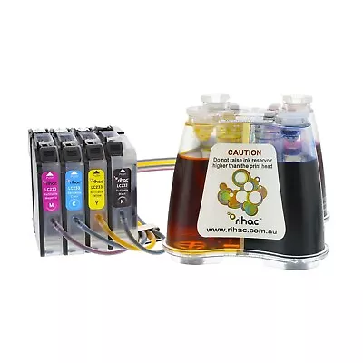 RIHAC CISS Suits Brother MFC-J4410DW MFC-J4620DW Using LC233 LC231 Ink Cartridge • $155
