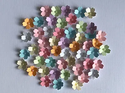 £2.50 • Buy Luxury Mixed Pastel Flowers X50  Embellishments For Card Making(J3)