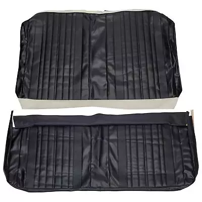 PUI 70AS10C Vinyl Rear Seat Cover Upholstery 70 Chevy Chevelle Coupe Black • $188.99