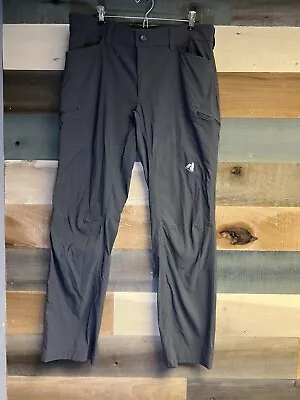 Eddie Bauer First Ascent Pants Mens 36X28 Black Fleece Lined Cargo  FREE SHIP! • $29