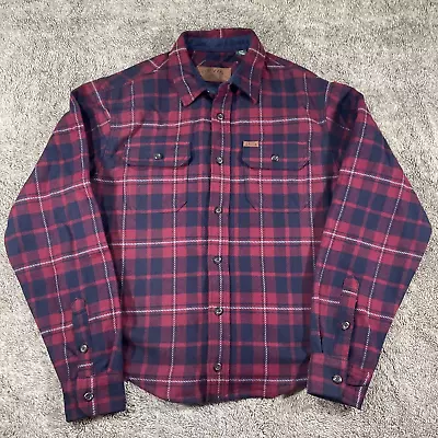 Orvis Big Bear Mens Flannel Shirt Small Red Lumberjack Plaid Heavyweight 1312517 • $12.71