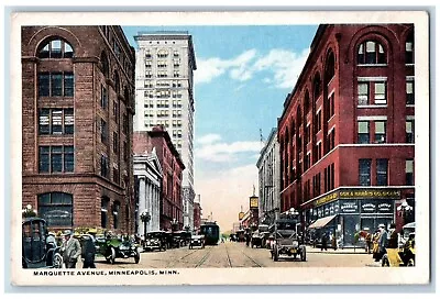 Minneapolis Minnesota Postcard Marquette Avenue Streetcar Building C1920 Vintage • $9.72