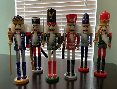 Nutcracker Soldiers Decorations 9  Plastic Christmas Lot Of 6 • $24.99