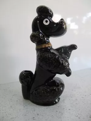 Vintage Retro Black Poodle Figurine Japan • $14.50