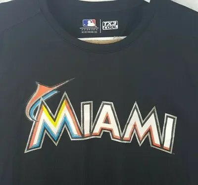 TX3 Cool Performance Miami Marlins Shirt Major League Baseball MLB Logo Men 2XL • $13.49