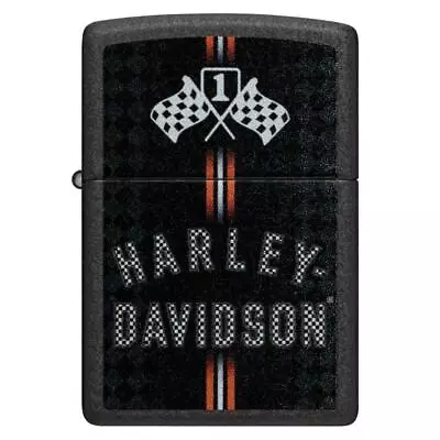 Zippo Harley-Davidson Flags Black Crackle • $60.95