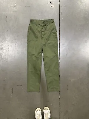 US Military Pants Mens 32x33 Green Trouser OG 107 Type I Sateen Vietnam War Era • $94.99