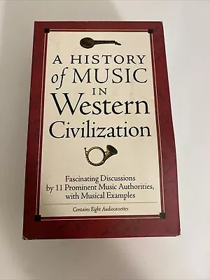 A History Of Music In Western Civilization - 8 Audiocassettes Looks Unused Zbb • $7.60