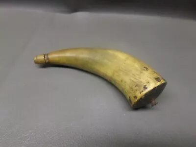 Antique Black Powder Horn - Hand Crafted & Solid - As Found • $20