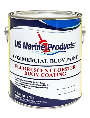Fluorescent Lobster Buoy Paint Rocket Red Gallon By US Marine Products LLC • $72.58