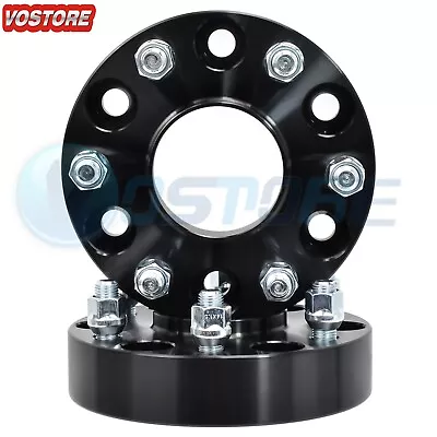 2x 1.5'' 6 Lug Black Hubcentric Wheel Spacers Adapters 6x5.5 For Chevy Silverado • $52.50