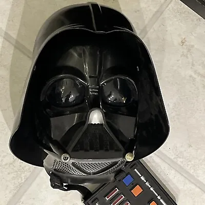 Vintage Dark Vader Voice Changer Helmet Mask 2004 Hasbro Star Wars WORKS • £33.77