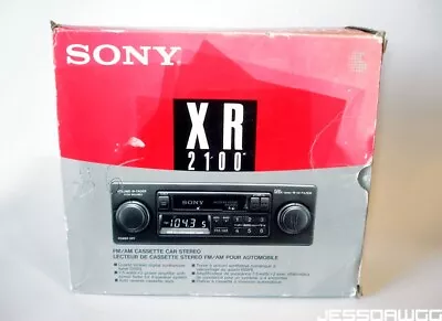 Open Box New Sony XR 2100 FM/AM Cassette Car Stereo Vintage 90s Tape Deck • $195