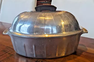 $35 • Buy Vintage Cast Aluminum Household Institute 6 Qt Dutch Oven Stock Pot Roasting