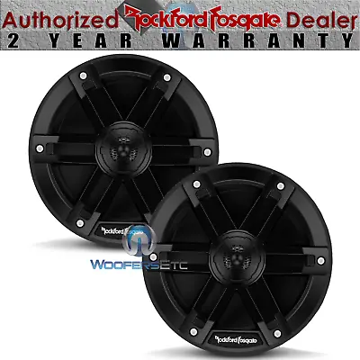 Rockford Fosgate Mo-65b Black 6.5  500w 2-way Marine Boat Speakers M0-65b New • $119.99