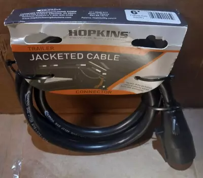 NIB!! Hopkins Towing Solutions Trailer Jacketed Cable Connector 6' Part No 20245 • $19.99