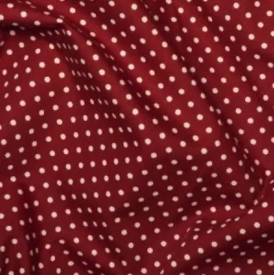 £2.75 • Buy Wine Red 3mm Spotty Polka Dot 100% Cotton Poplin Fabric Sewing Quilting 130gsm