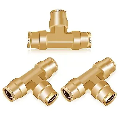 1/2  DOT Air Line Fittings 5PCS Brass Air Brake Line Fitting 1/2  OD Tube Pus... • $41.01