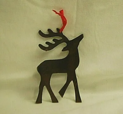Classic Style Metal Reindeer Figure Christmas Tree Ornament Xmas Holiday Decor • $9.99